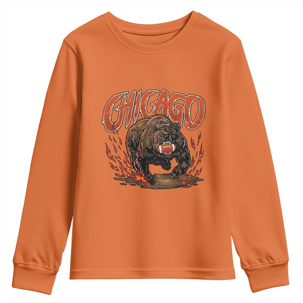 Funny CFBF Youth Sweatshirt Gift For Sports Lovers TS12 Orange Print Your Wear