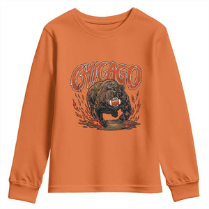 Funny CFBF Youth Sweatshirt Gift For Sports Lovers TS12 Orange Print Your Wear