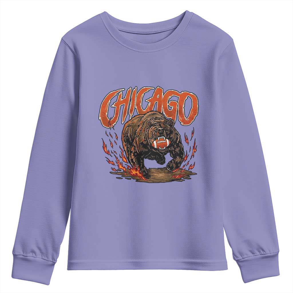 Funny CFBF Youth Sweatshirt Gift For Sports Lovers TS12 Violet Print Your Wear