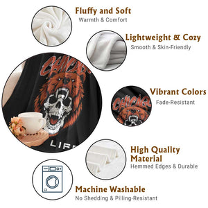 CFB Lover Throw Blanket Bear Skull Gothic Fan Gift TS12 Print Your Wear