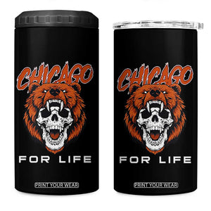 CFB Lover 4 in 1 Can Cooler Tumbler Bear Skull Gothic Fan Gift TS12 One Size: 16 oz Black Print Your Wear