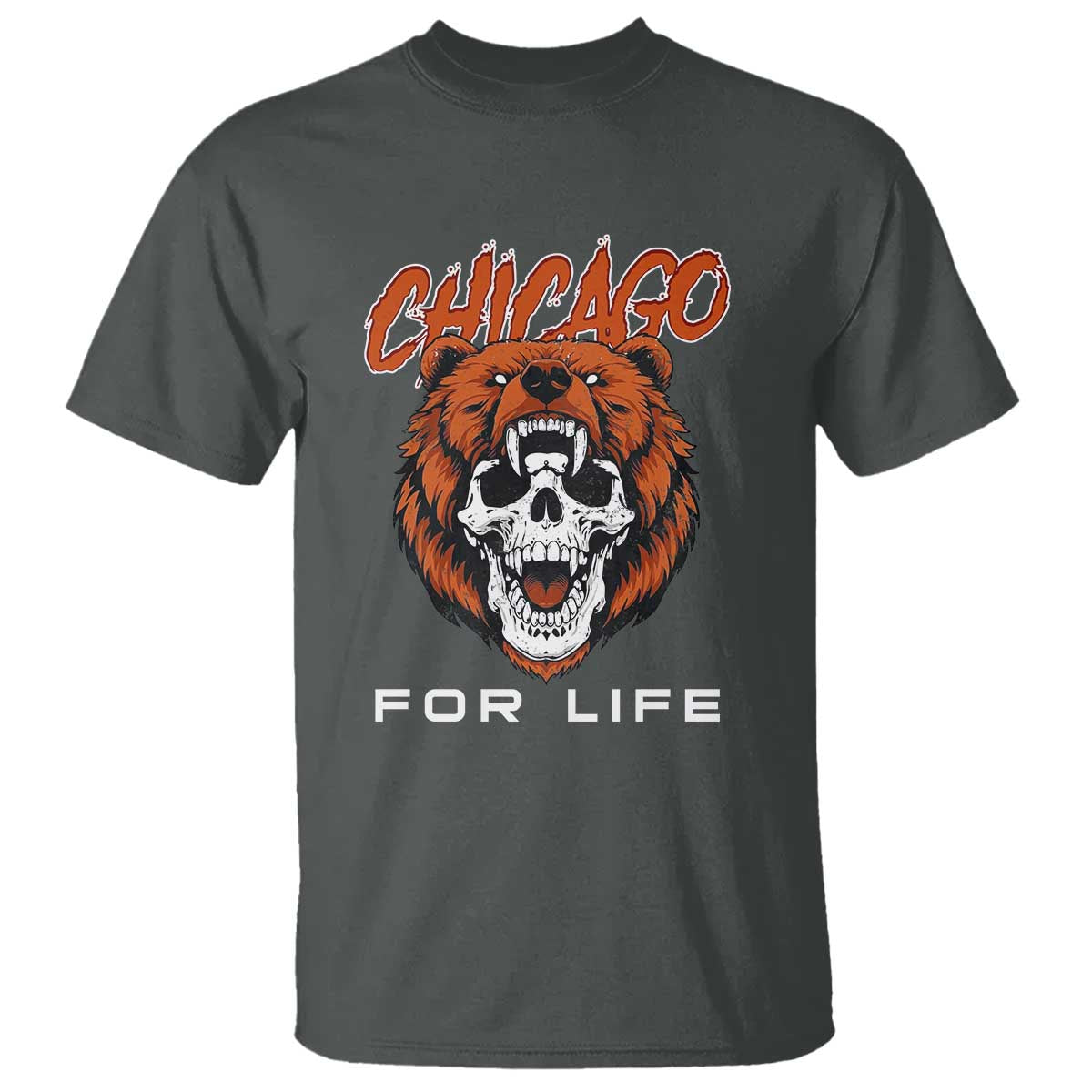 CFB Lover T Shirt Bear Skull Gothic Fan Gift TS12 Dark Heather Print Your Wear
