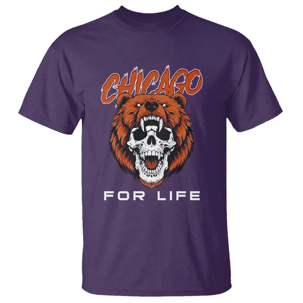 CFB Lover T Shirt Bear Skull Gothic Fan Gift TS12 Purple Print Your Wear