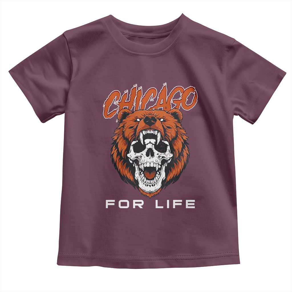 CFB Lover Toddler T Shirt Bear Skull Gothic Fan Gift TS12 Maroon Print Your Wear