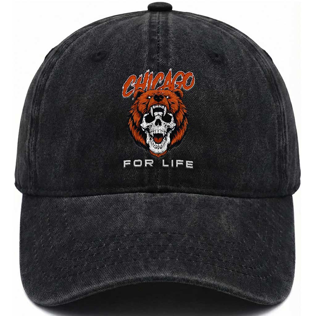 CFB Lover Washed Cotton Baseball Cap Bear Skull Gothic Fan Gift TS12 Print Your Wear