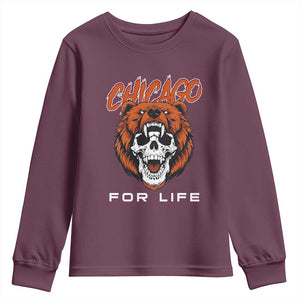 CFB Lover Youth Sweatshirt Bear Skull Gothic Fan Gift TS12 Maroon Print Your Wear
