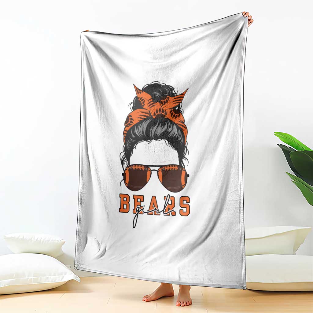 Girl Messy Bun Fan Throw Blanket CFB Lovers Gift TS12 Print Your Wear