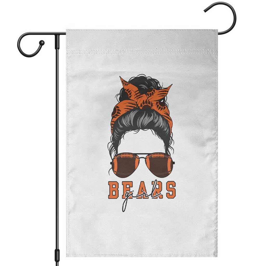 Girl Messy Bun Fan Garden Flag CFB Lovers Gift TS12 White Print Your Wear