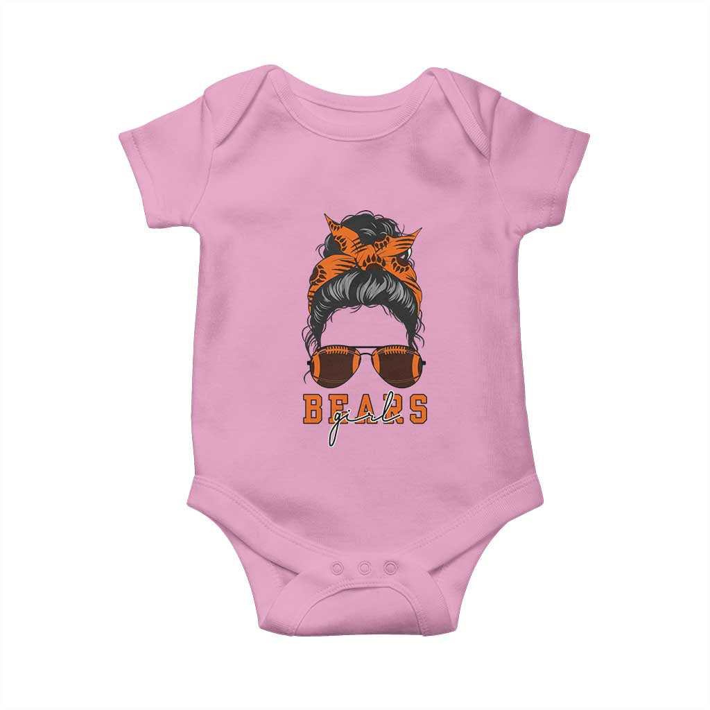 Girl Messy Bun Fan Baby Onesie CFB Lovers Gift TS12 Light Pink Print Your Wear