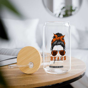 Girl Messy Bun Fan Glass Can CFB Lovers Gift TS12 Print Your Wear