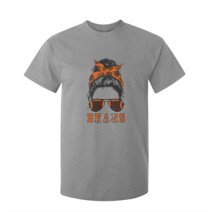 Girl Messy Bun Fan T Shirt For Kid CFB Lovers Gift TS12 Sport Gray Print Your Wear
