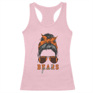 Girl Messy Bun Fan Racerback Tank Top CFB Lovers Gift TS12 Light Pink Print Your Wear