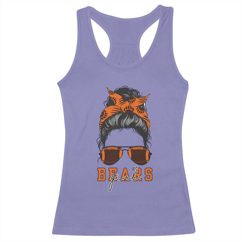 Girl Messy Bun Fan Racerback Tank Top CFB Lovers Gift TS12 Violet Print Your Wear