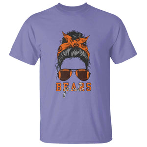 Girl Messy Bun Fan T Shirt CFB Lovers Gift TS12 Violet Print Your Wear