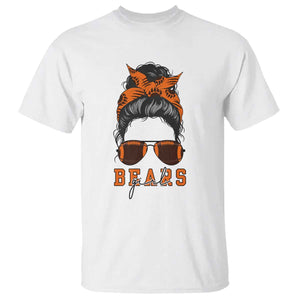 Girl Messy Bun Fan T Shirt CFB Lovers Gift TS12 White Print Your Wear
