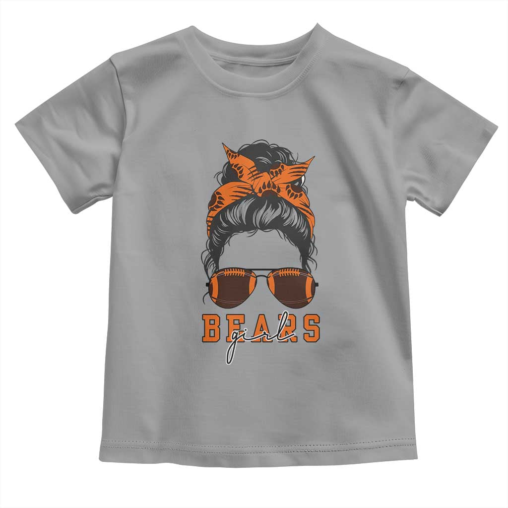 Girl Messy Bun Fan Toddler T Shirt CFB Lovers Gift TS12 Sport Gray Print Your Wear