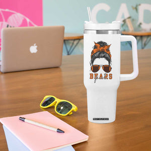 Girl Messy Bun Fan Tumbler With Handle CFB Lovers Gift TS12 Print Your Wear