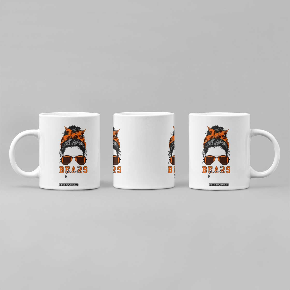 Girl Messy Bun Fan Coffee Mug CFB Lovers Gift TS12 Print Your Wear