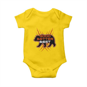 Good Better Best Motivational Baby Onesie CFB Lover Gift TS12 Daisy Print Your Wear