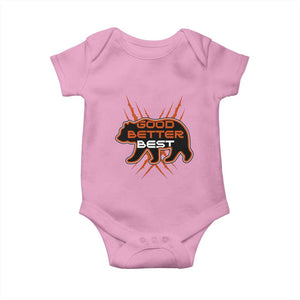 Good Better Best Motivational Baby Onesie CFB Lover Gift TS12 Light Pink Print Your Wear