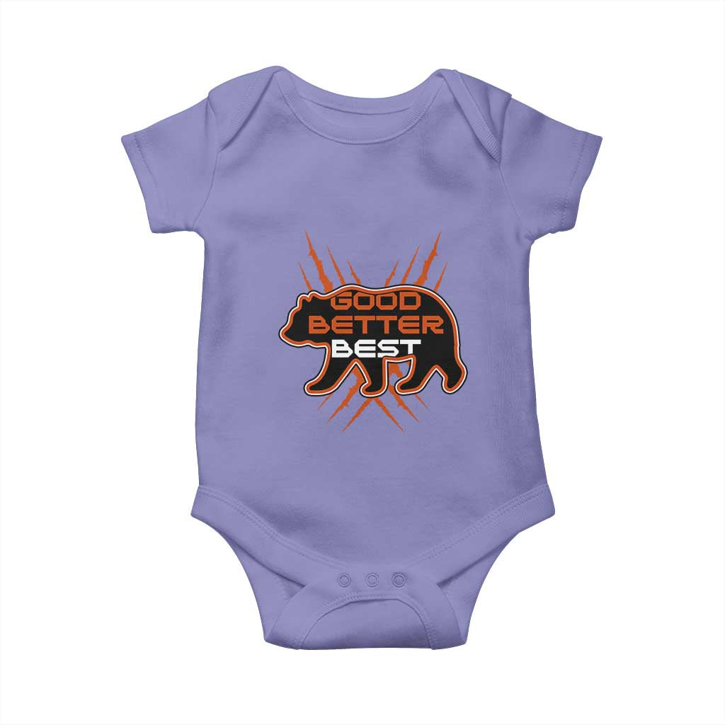 Good Better Best Motivational Baby Onesie CFB Lover Gift TS12 Violet Print Your Wear
