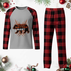 Good Better Best Motivational Plaid Pajama Set CFB Lover Gift TS12 Buffalo Plaid Print Your Wear