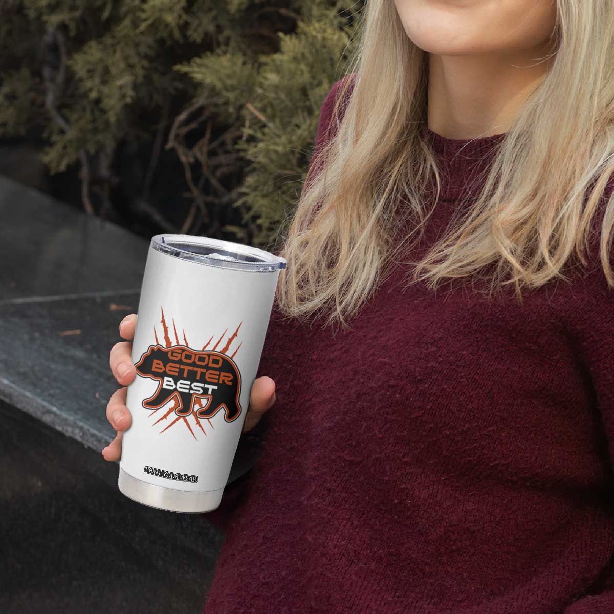 Good Better Best Motivational Tumbler Cup Chicago Football Lovers Gift TS12 Print Your Wear