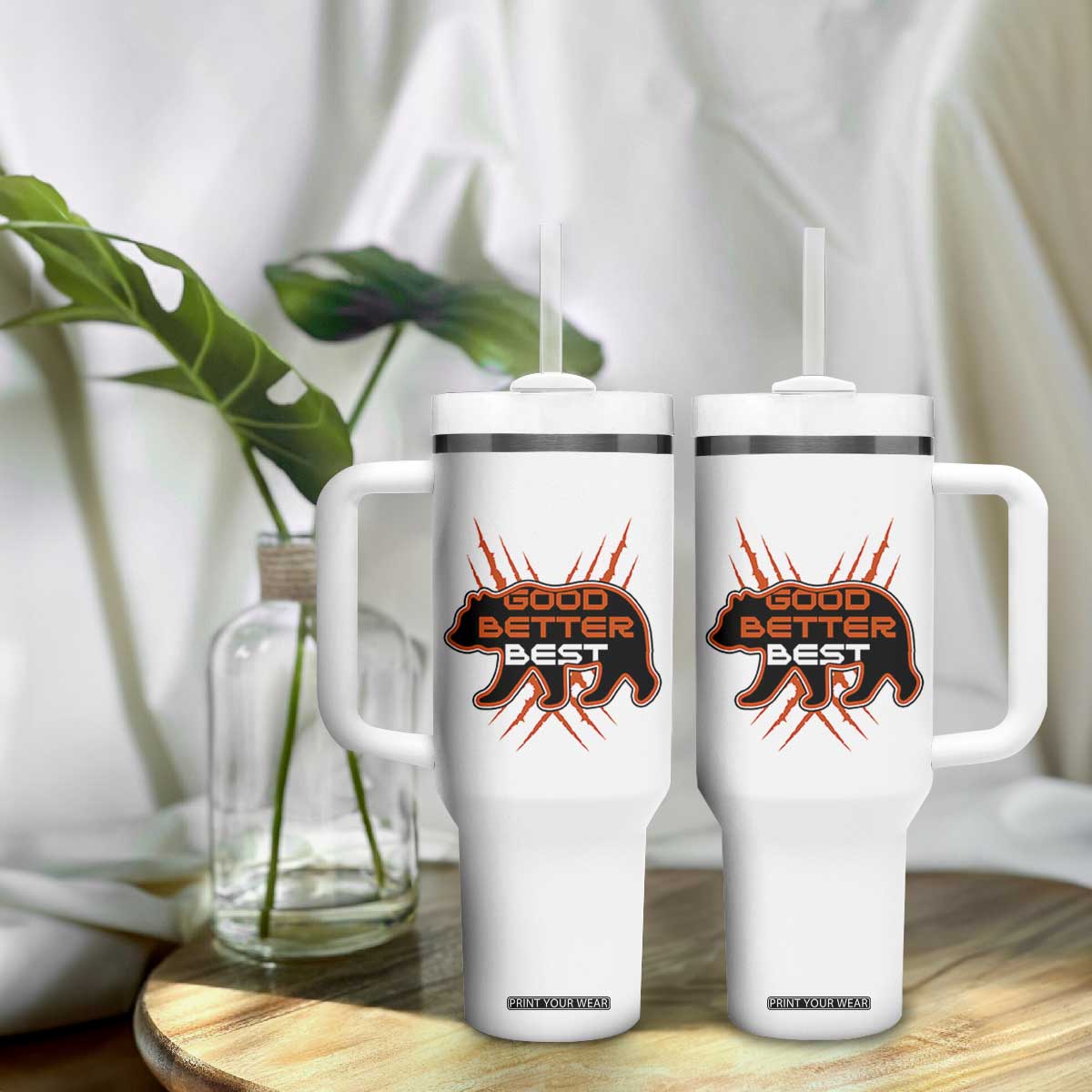 Good Better Best Motivational Tumbler With Handle CFB Lover Gift TS12 Print Your Wear