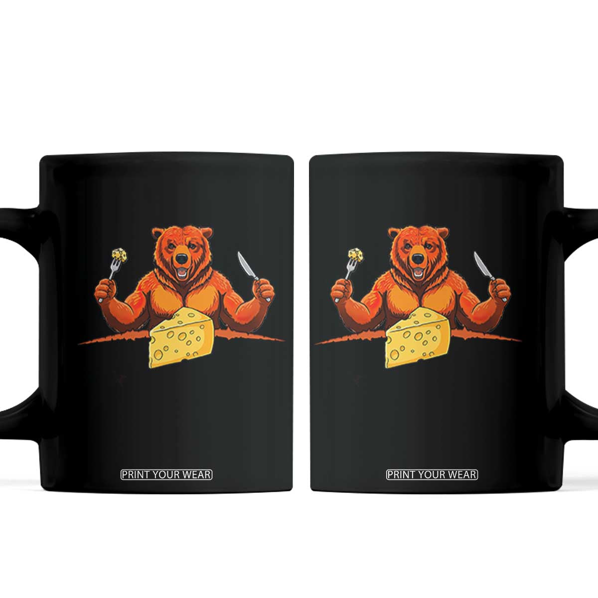 Football Rival Gift Coffee Mug Funny Br Eating CHZ TS12 Black Print Your Wear