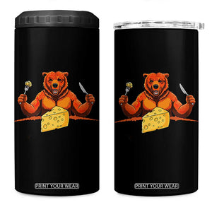 Football Rival Gift 4 in 1 Can Cooler Tumbler Funny Br Eating CHZ TS12 One Size: 16 oz Black Print Your Wear