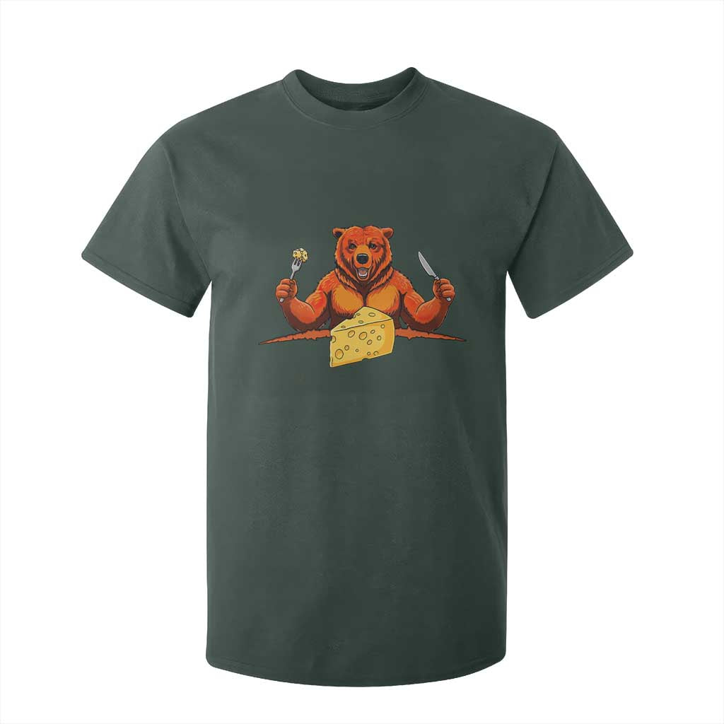 Football Rival Gift T Shirt For Kid Funny Br Eating CHZ TS12 Dark Forest Green Print Your Wear