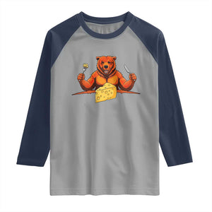 Football Rival Gift Raglan Shirt Funny Br Eating CHZ TS12 Sport Gray Navy Print Your Wear