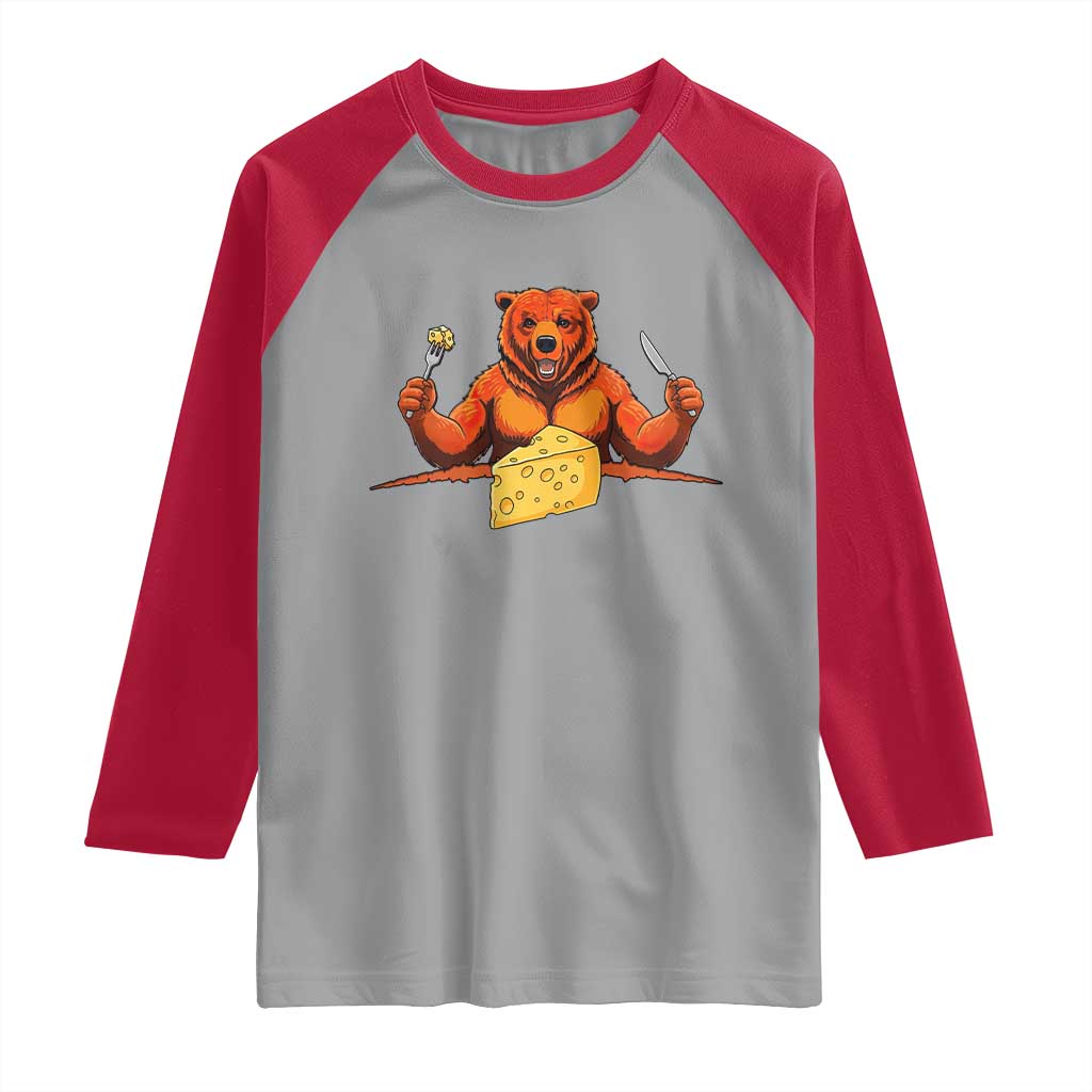 Football Rival Gift Raglan Shirt Funny Br Eating CHZ TS12 Sport Gray Red Print Your Wear