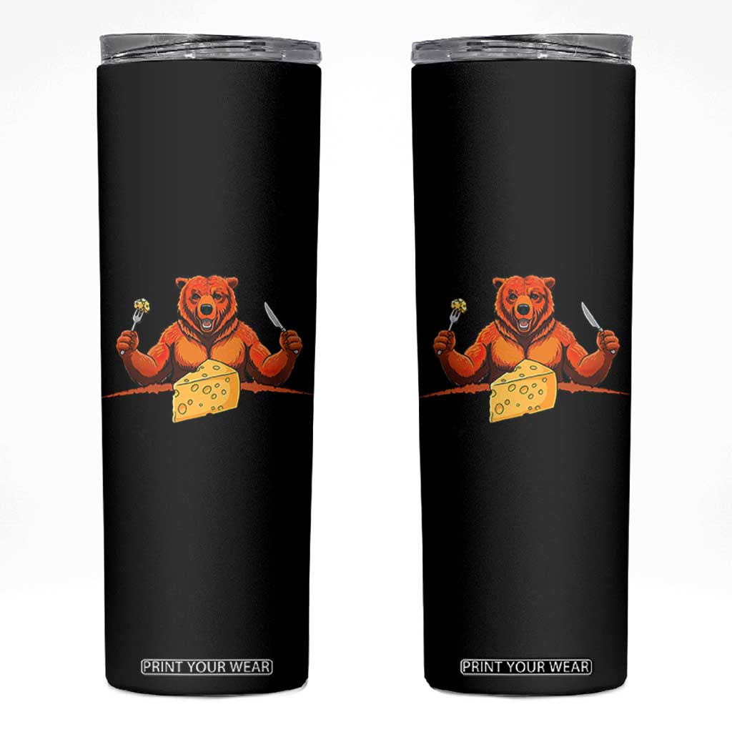Football Rival Gift Skinny Tumbler Funny Br Eating CHZ TS12 Black Print Your Wear