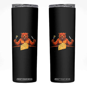 Football Rival Gift Skinny Tumbler Funny Br Eating CHZ TS12 Black Print Your Wear