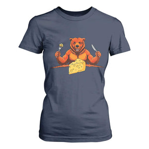 Football Rival Gift T Shirt For Women Funny Br Eating CHZ TS12 Navy Print Your Wear