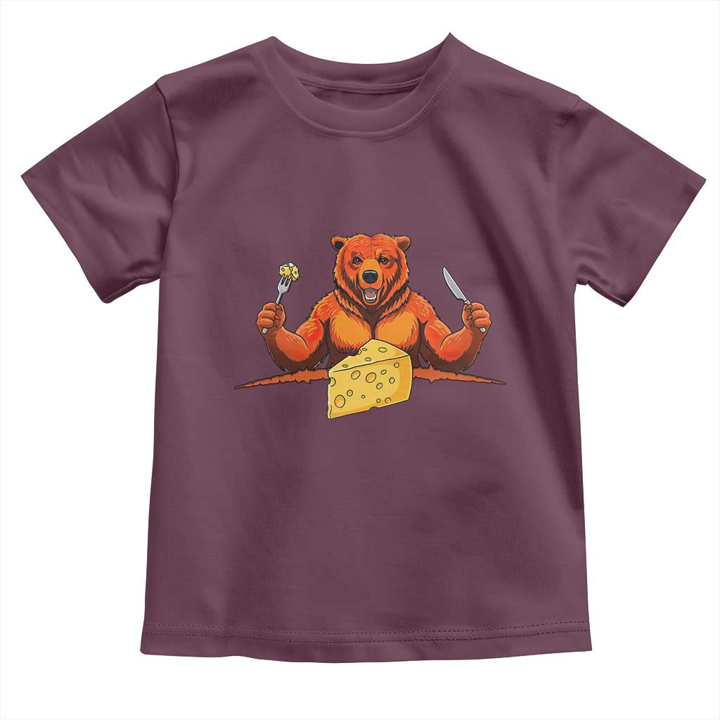 Football Rival Gift Toddler T Shirt Funny Br Eating CHZ TS12 Maroon Print Your Wear