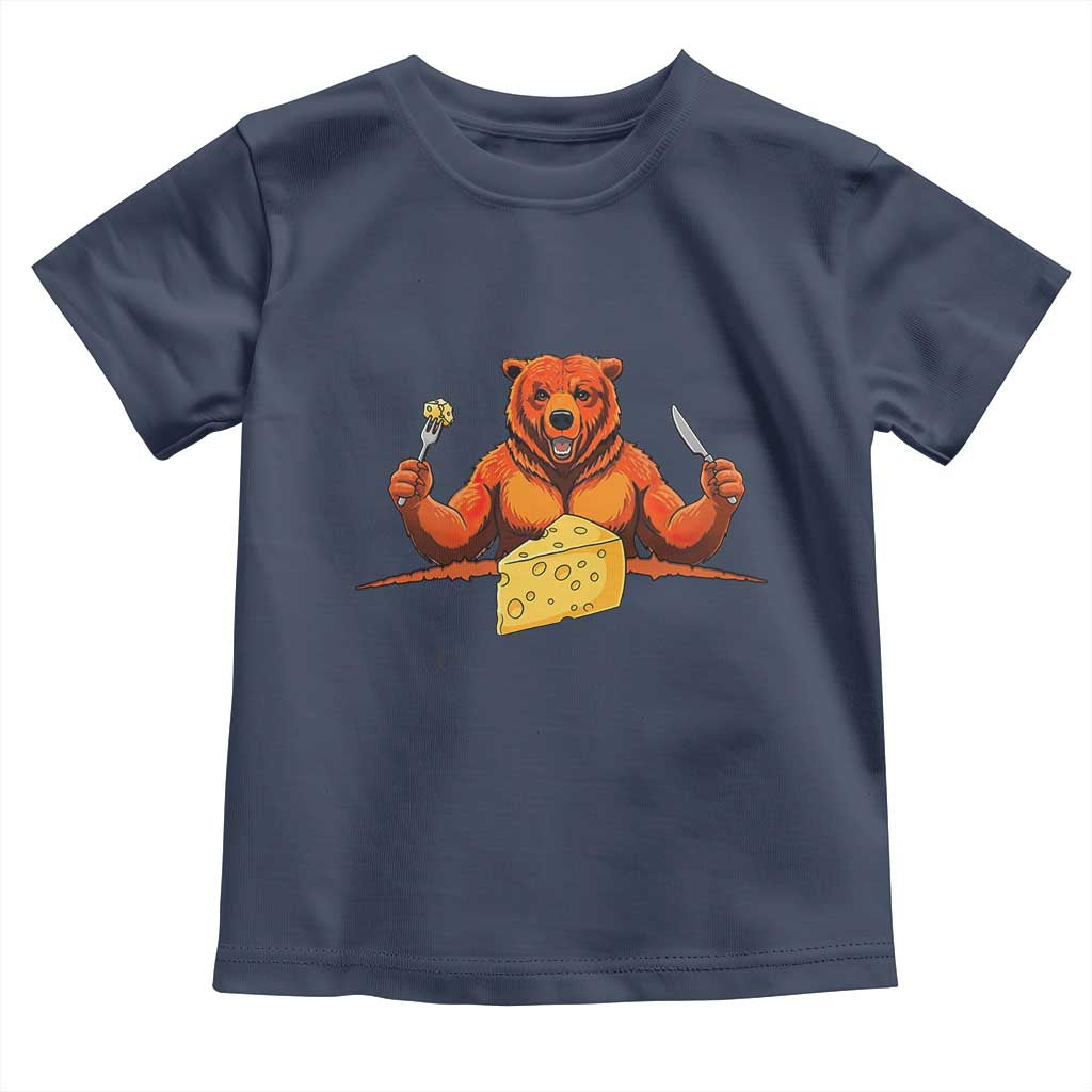 Football Rival Gift Toddler T Shirt Funny Br Eating CHZ TS12 Navy Print Your Wear