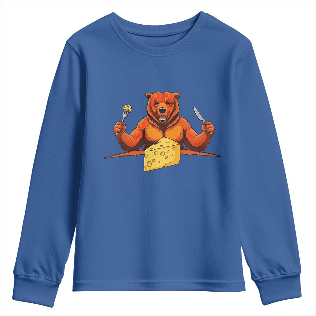 Football Rival Gift Youth Sweatshirt Funny Br Eating CHZ TS12 Royal Blue Print Your Wear