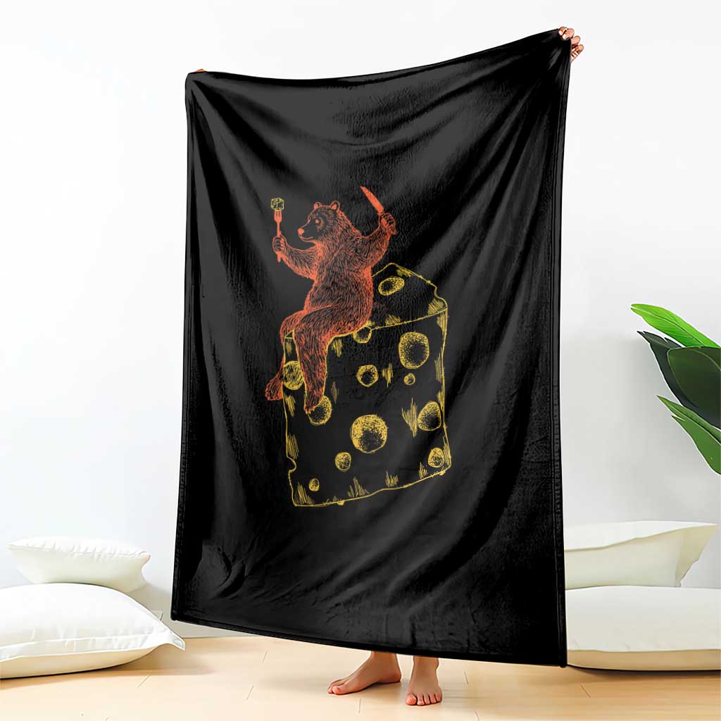 BR Eating CHZ Throw Blanket Funny Football Rival Gift TS12 Print Your Wear