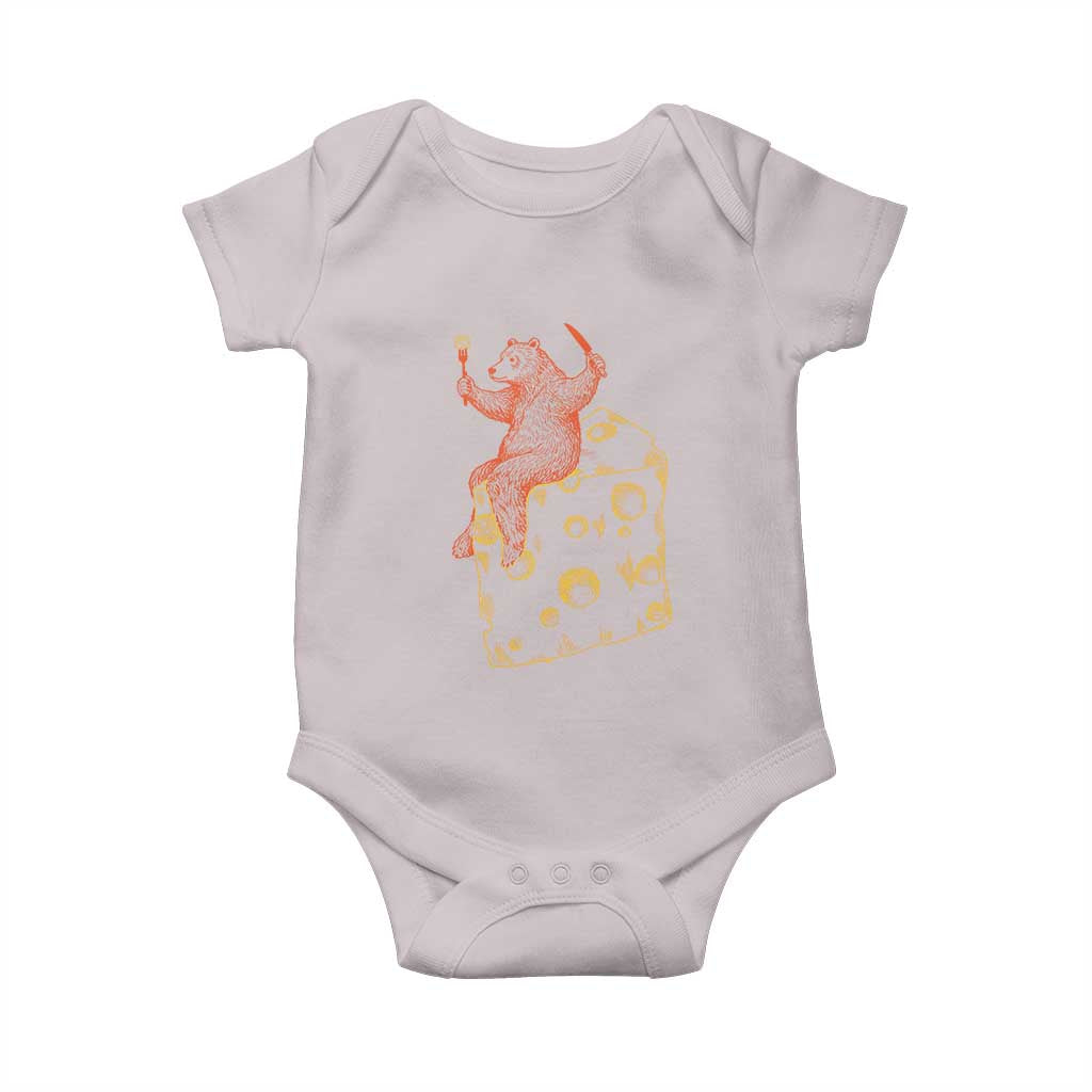 BR Eating CHZ Baby Onesie Funny Football Rival Gift TS12 Ice Gray Print Your Wear