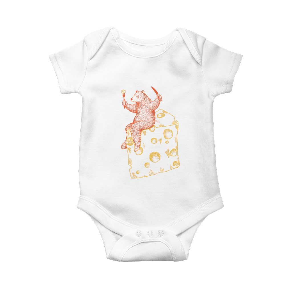 BR Eating CHZ Baby Onesie Funny Football Rival Gift TS12 White Print Your Wear