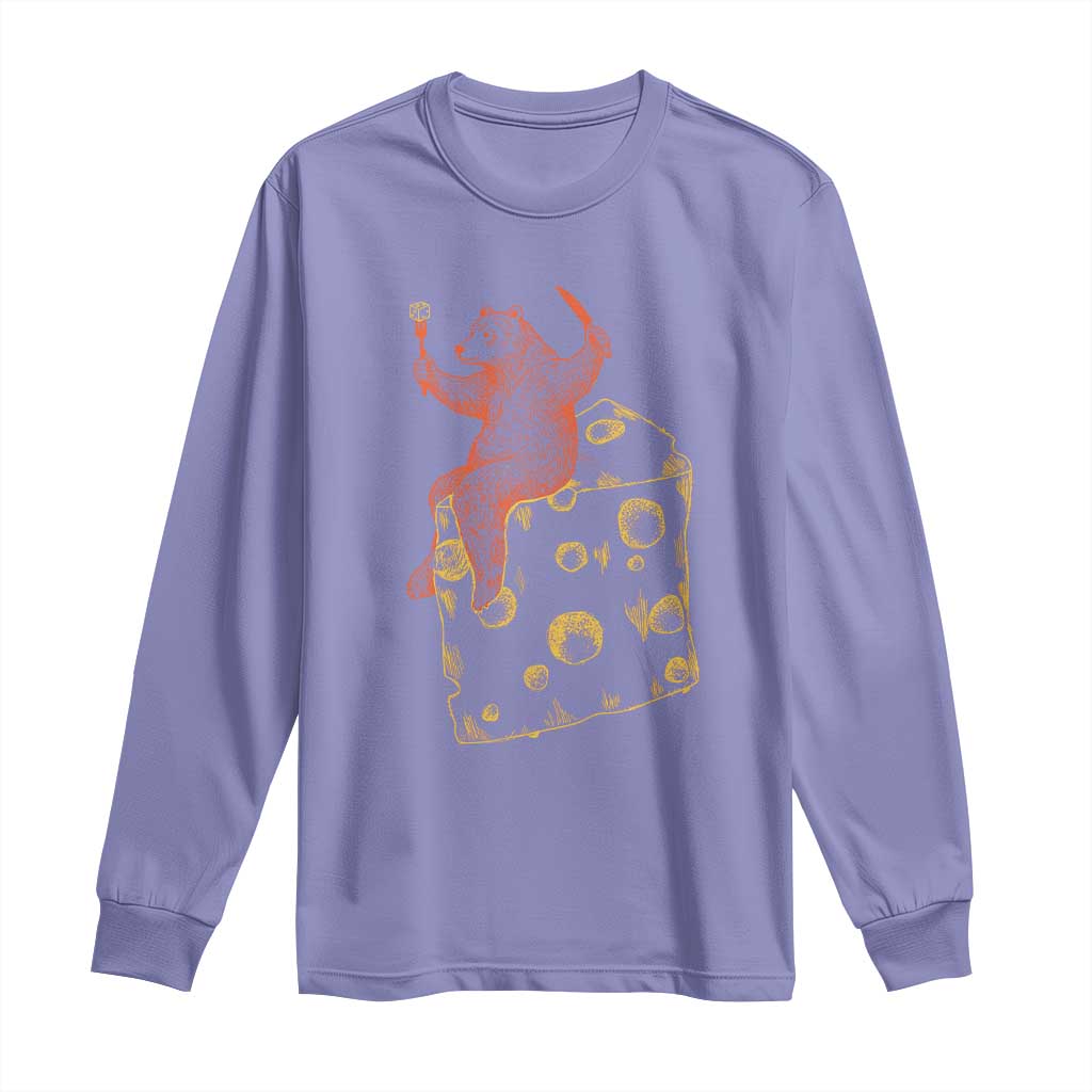 BR Eating CHZ Long Sleeve Shirt Funny Football Rival Gift TS12 Violet Print Your Wear