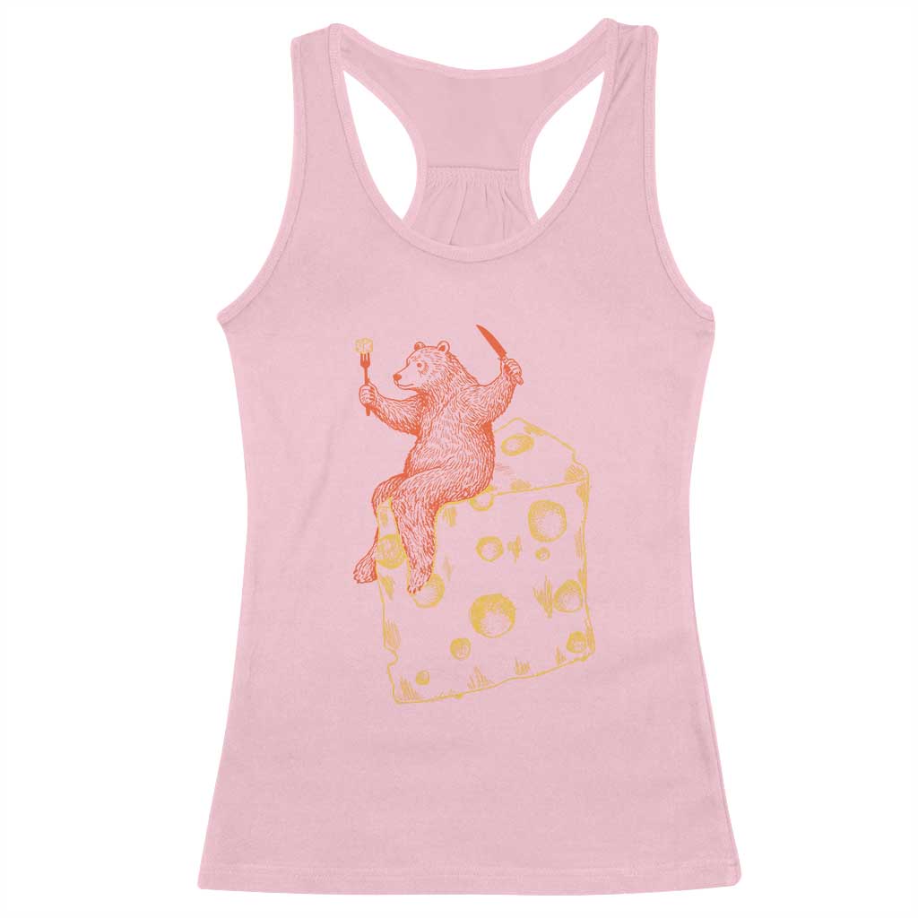 BR Eating CHZ Racerback Tank Top Funny Football Rival Gift TS12 Light Pink Print Your Wear