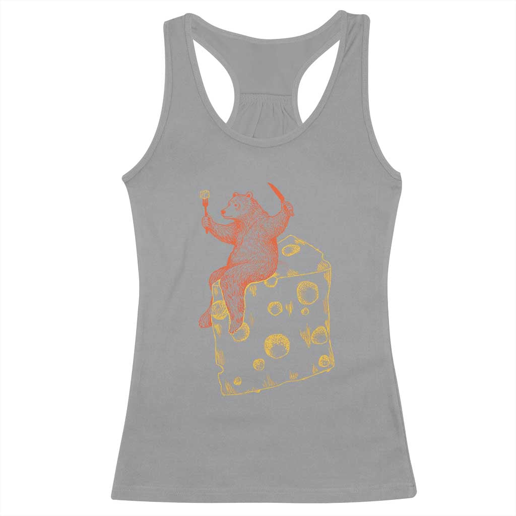 BR Eating CHZ Racerback Tank Top Funny Football Rival Gift TS12 Sport Gray Print Your Wear