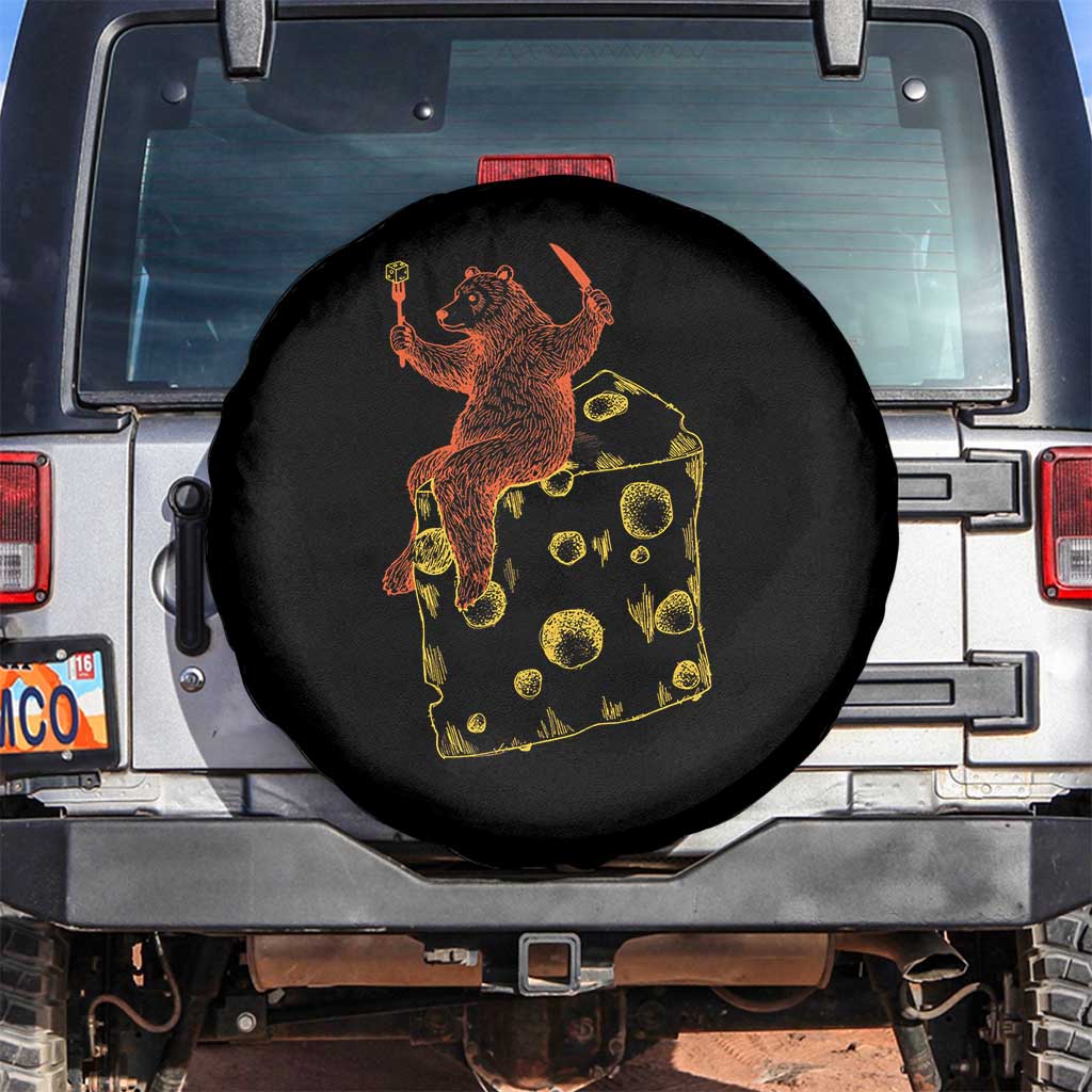 BR Eating CHZ Spare Tire Cover Funny Football Rival Gift TS12 No hole Black Print Your Wear