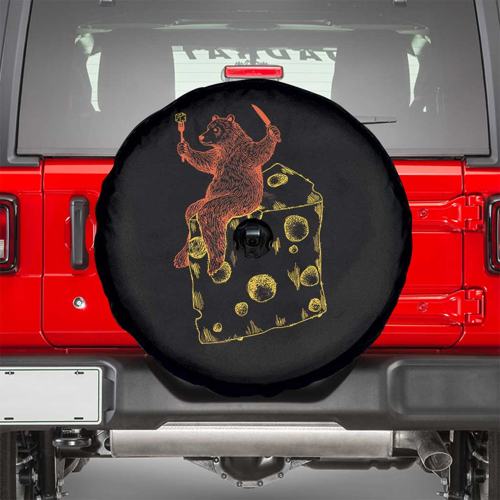BR Eating CHZ Spare Tire Cover Funny Football Rival Gift TS12 Black Print Your Wear