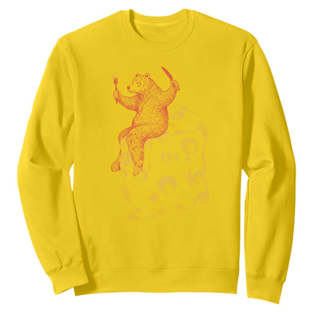 Chicago Vs Wisconsin Football Rivalry Sweatshirt Funny Bear Eating Cheese TS12 Daisy Print Your Wear