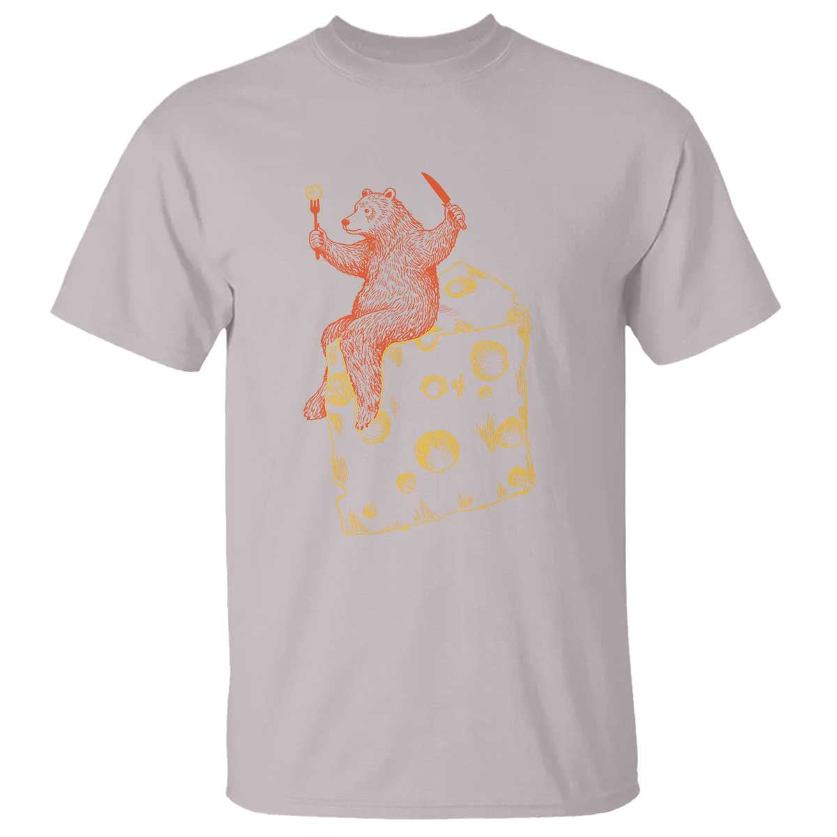 BR Eating CHZ T Shirt Funny Football Rival Gift TS12 Ice Gray Print Your Wear