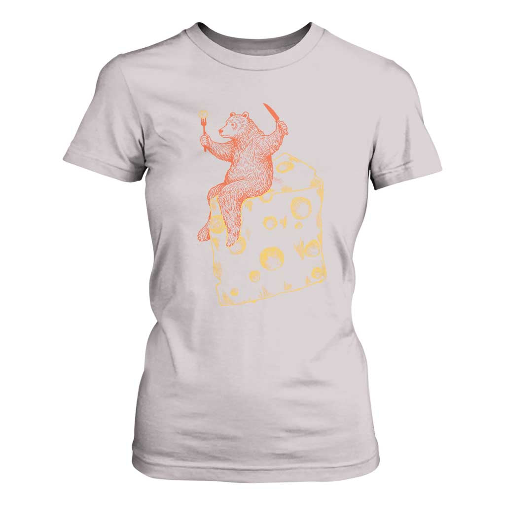 BR Eating CHZ T Shirt For Women Funny Football Rival Gift TS12 Ice Gray Print Your Wear